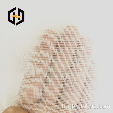 Kolay yırtılma ağ destekli polyester gri kumaş